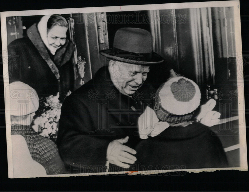 1964 Press Photo Soviet Premier Nikita Khrushchev Greet - Historic Images
