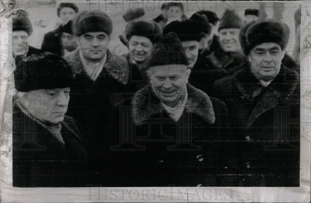 1960 Press Photo Soviet Premier Nikita Khrushchev India - Historic Images