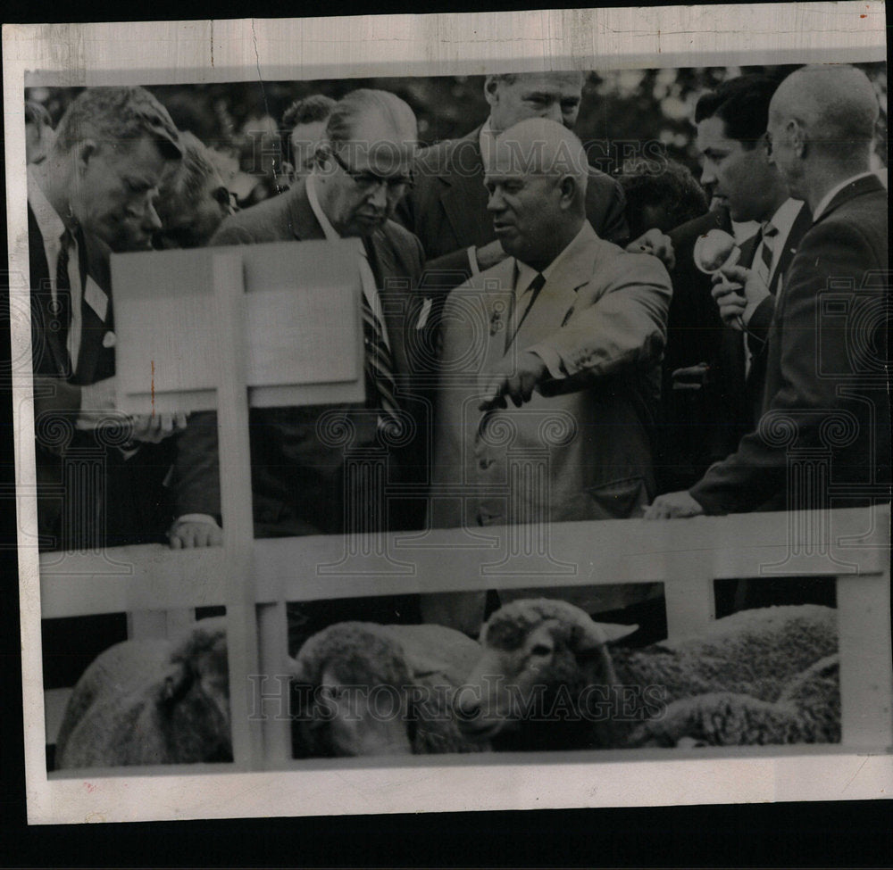1959 Press Photo Soviet Premier Khrushchev Secretary - Historic Images