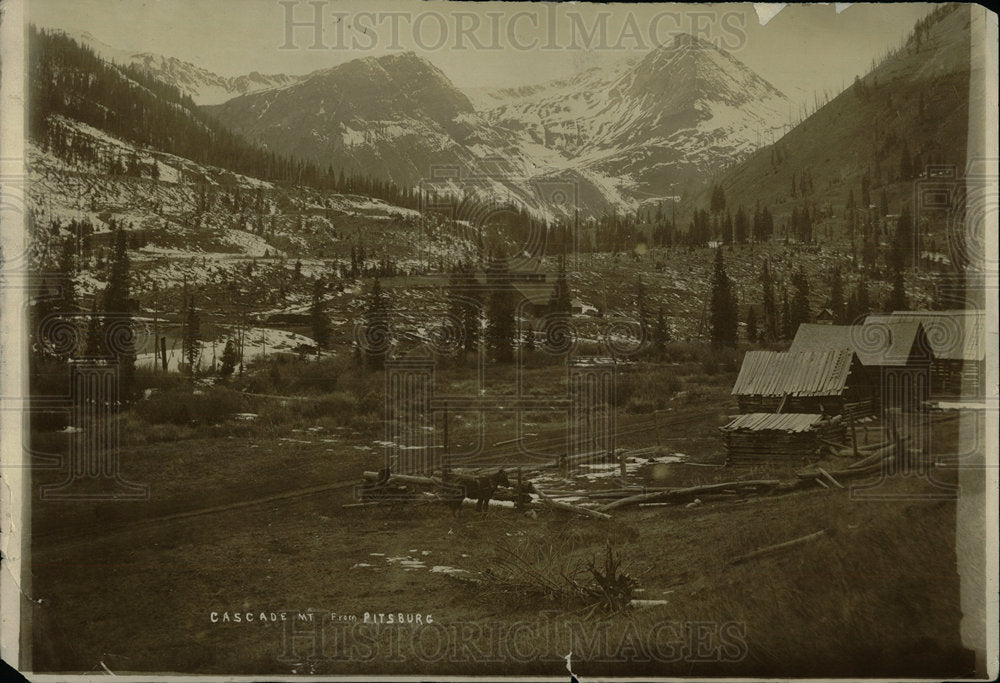 Press Photo Cascade Mountain Colorado - Historic Images