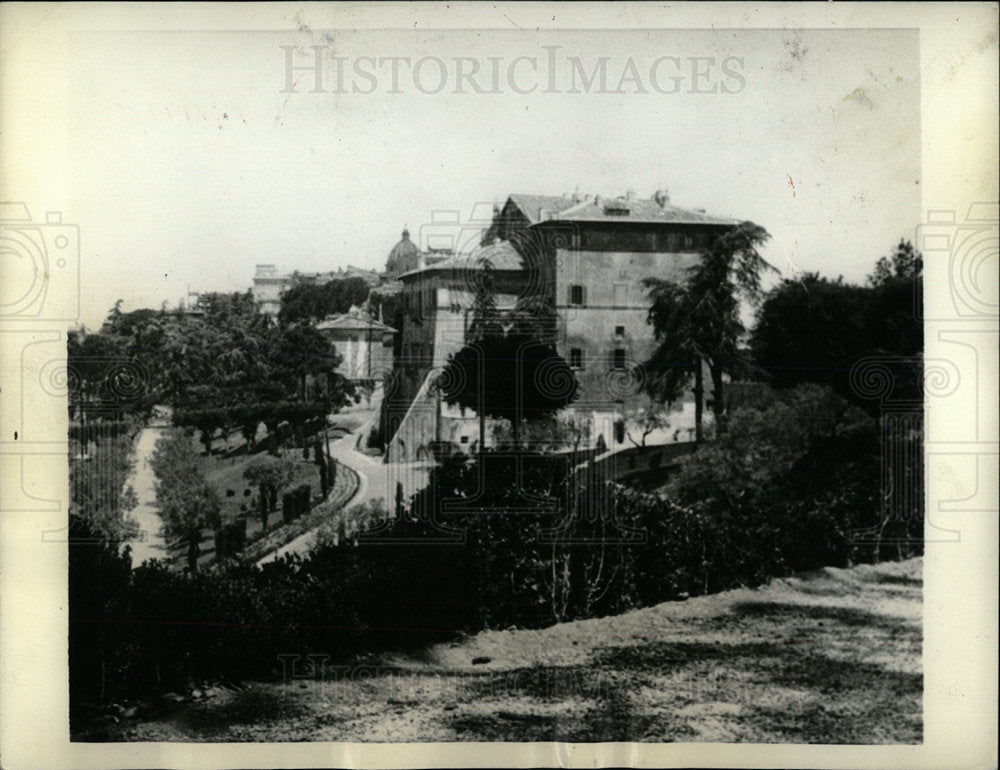 1934 Press Photo Italy Villa Castel Gandolfo Dominate M - Historic Images