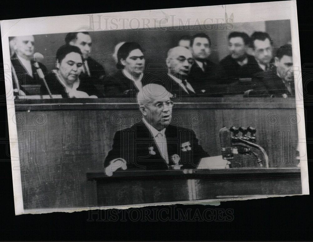 1960 Press Photo Khrushchev American Plane Kremlin - Historic Images
