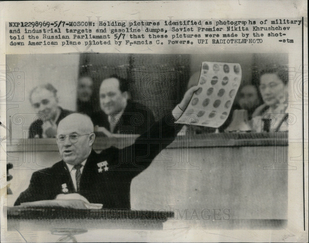 1960 Press Photo Soviet Premier Nikita Khrushchev - Historic Images