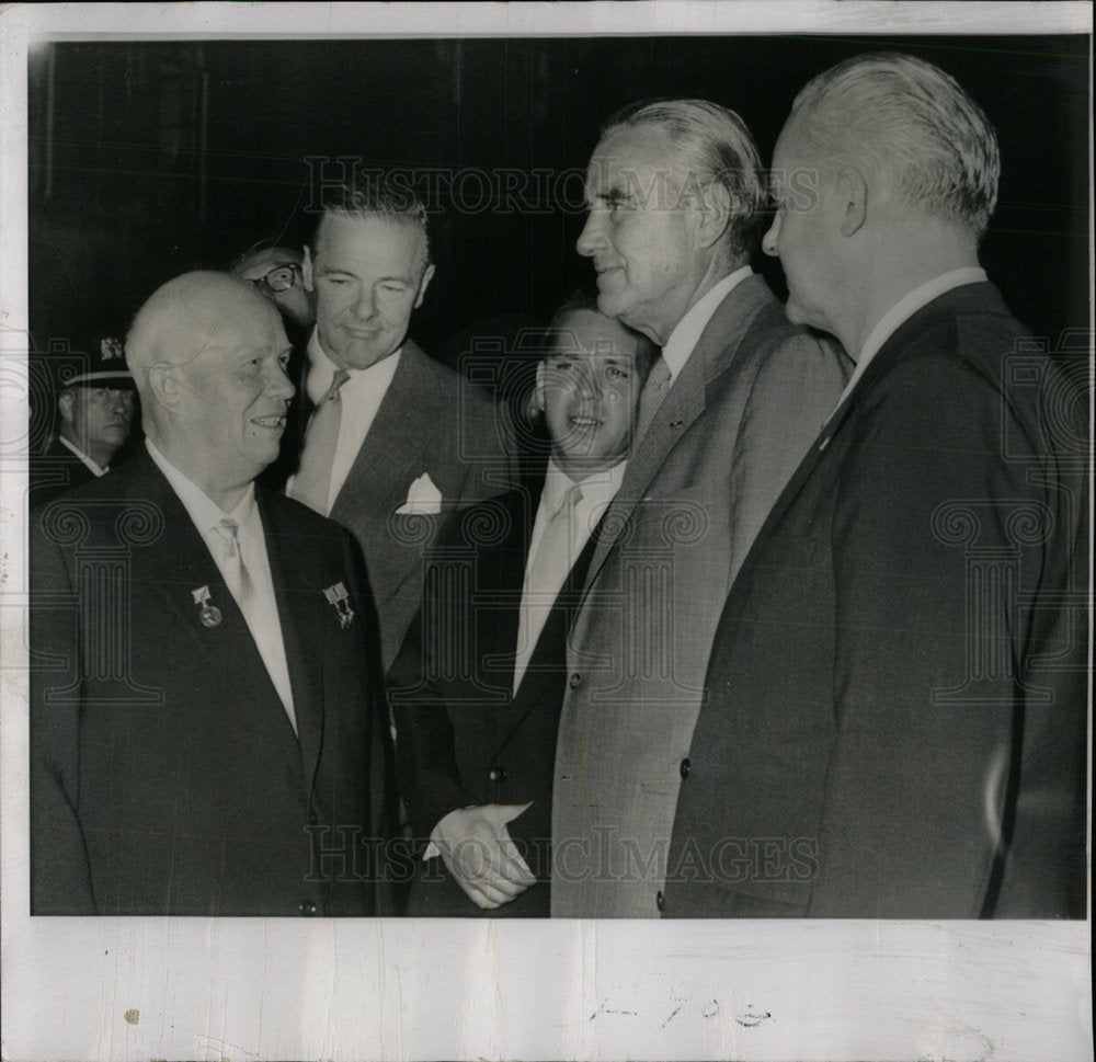 1959 Press Photo Premier Karushcher Governor Harriman - Historic Images