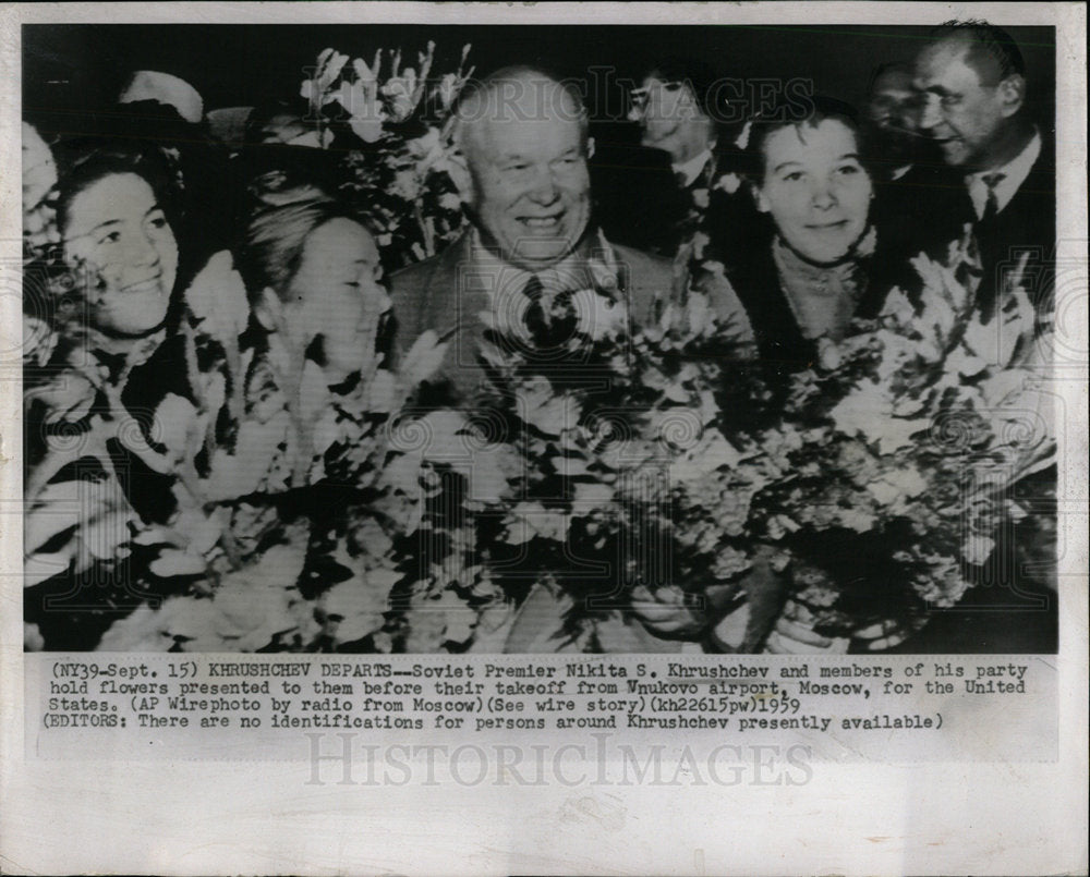1959 Press Photo Soviet Premier Nikita S. Khrushchev - Historic Images