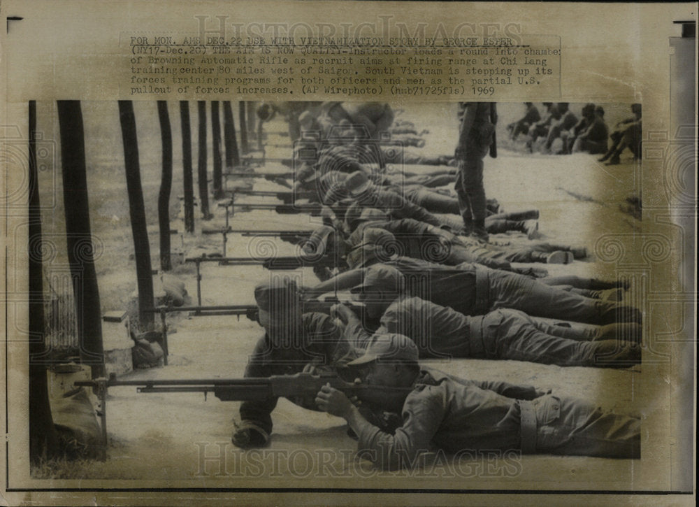 1969 Press Photo South Vietnam Training  - Historic Images