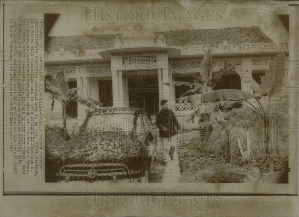 1967 Press Photo Harrison E. Salisbury Visit North Viet - Historic Images