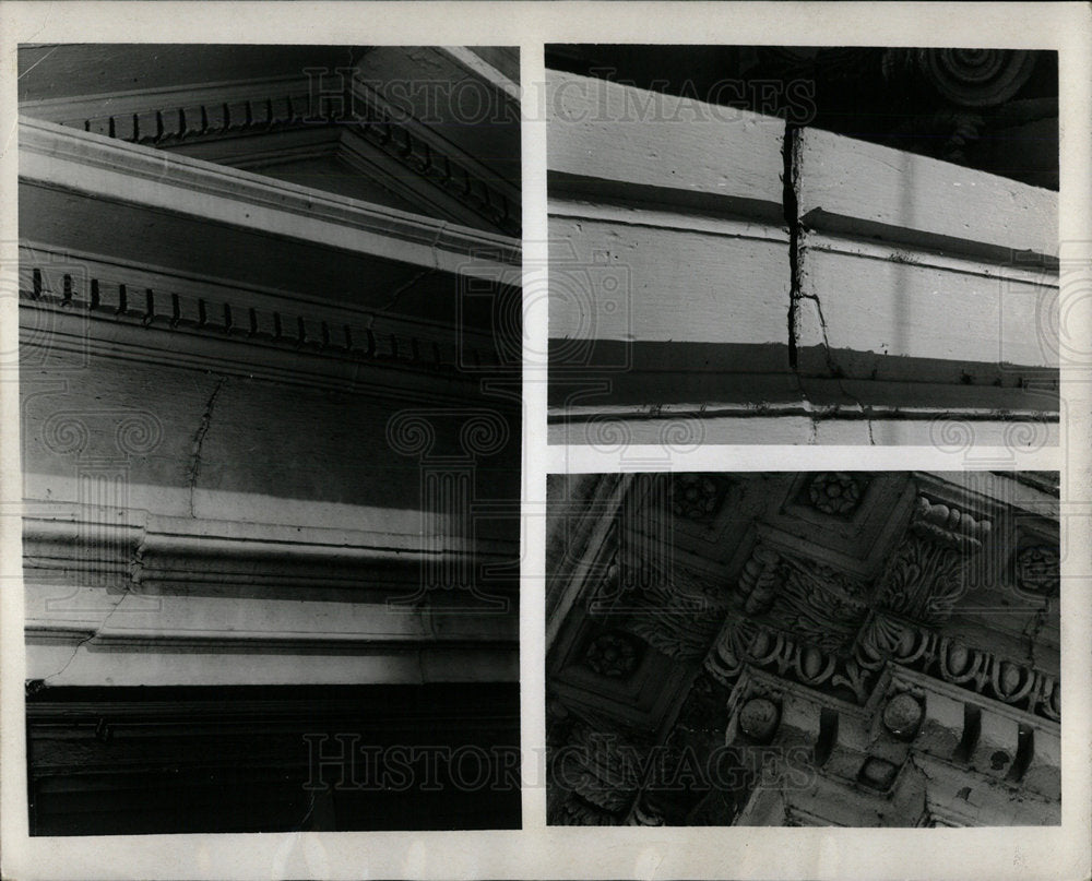 1970 Press Photo Crack Capitol Photo Show Diagnol Pedim - Historic Images