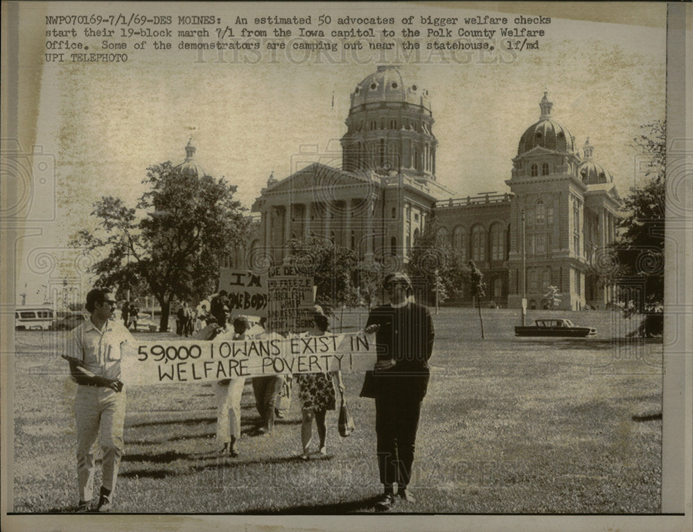 1969 Press Photo Welfare Advocates - Historic Images
