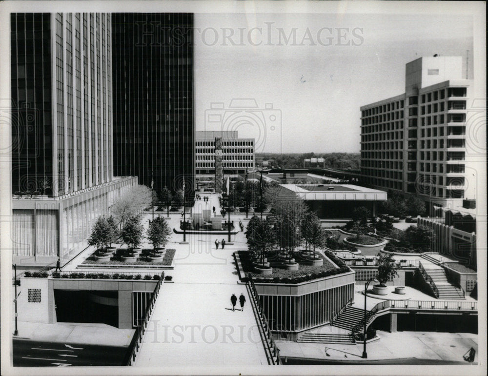 1967 Press Photo Constitution Plaza Hartford Conn. - Historic Images