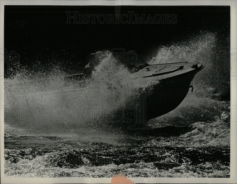 1963 Press Photo Jet Boat on the Salmon River - Historic Images