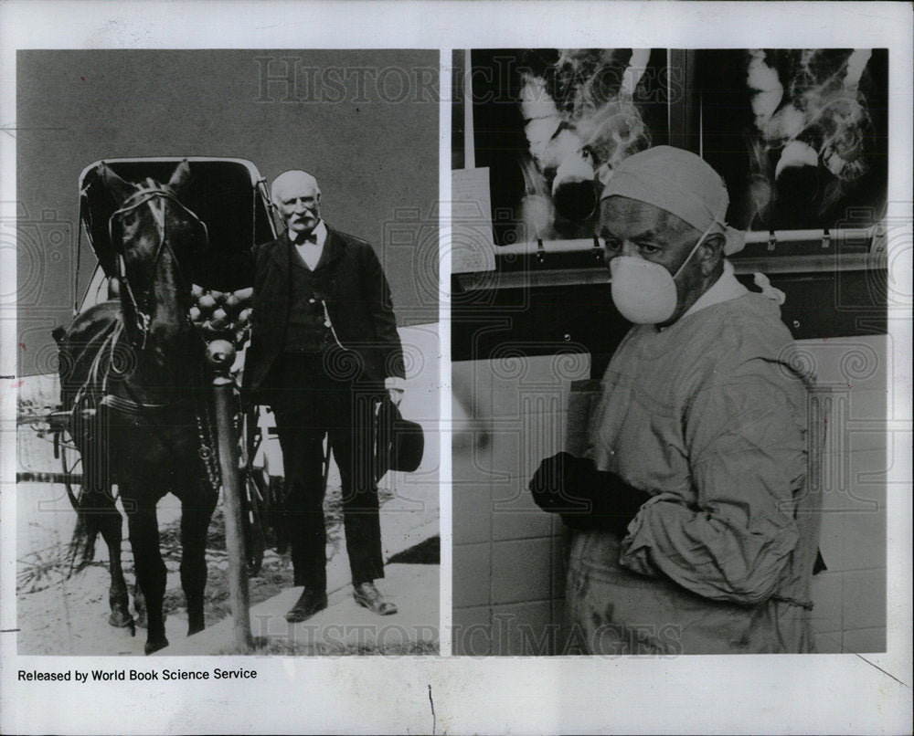 1968 Press Photo William Worrell Charles Mayo Clinic - Historic Images