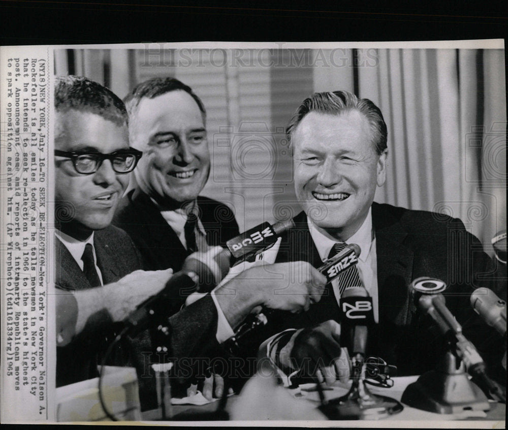 1965 Press Photo NY Governor Nelson Rockefeller - Historic Images