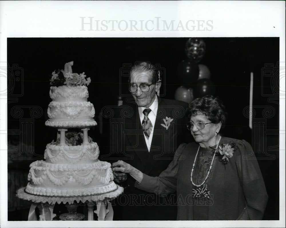 1992 Press Photo Old Marriage Long Longevity Commitment - Historic Images