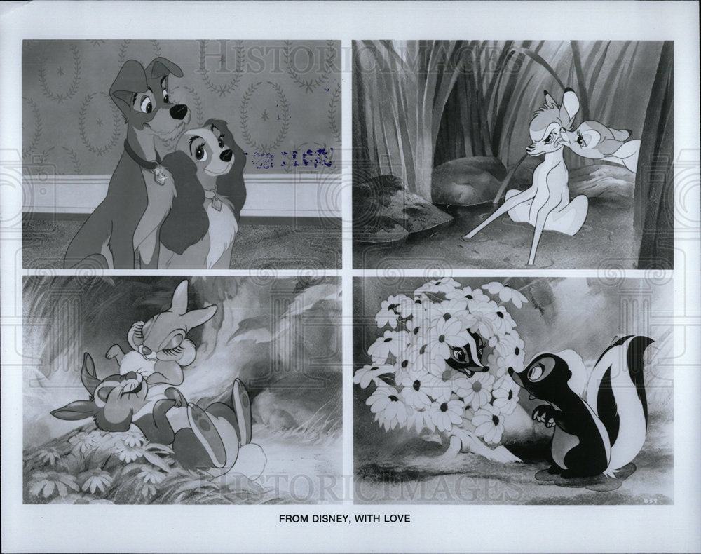 1984 Press Photo Disney Characters - Historic Images