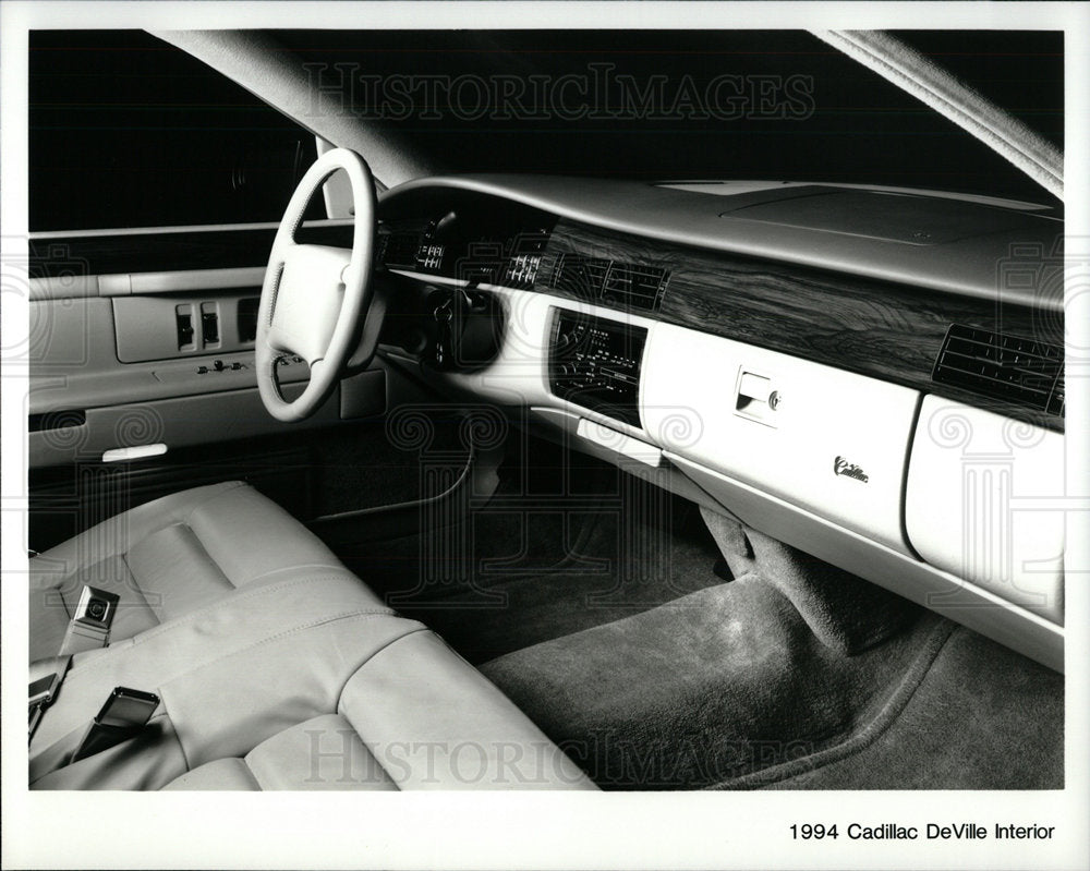 1994 Press Photo Cadillac DeVille Interior - Historic Images