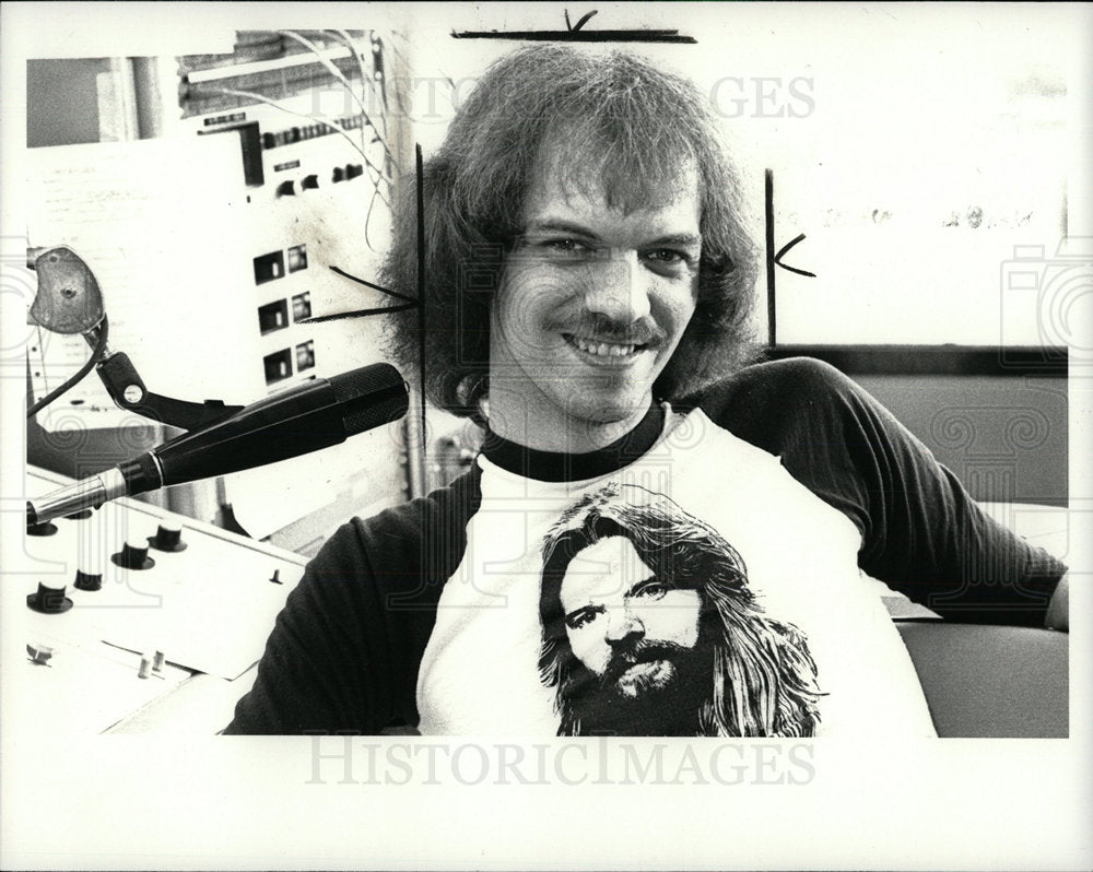 1980 Press Photo John O&#39;Leary Disc Jockey - Historic Images