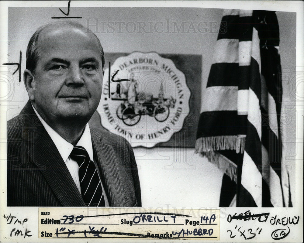 1981 Press Photo Politician John O Reilly - Historic Images