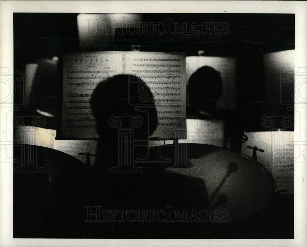 1983 Press Photo Script Opera&#39;s Macbeth - Historic Images