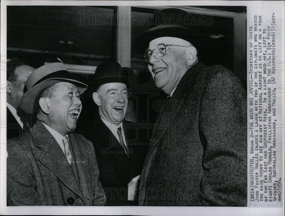 1956 Press Photo John Foster Dulles - Historic Images