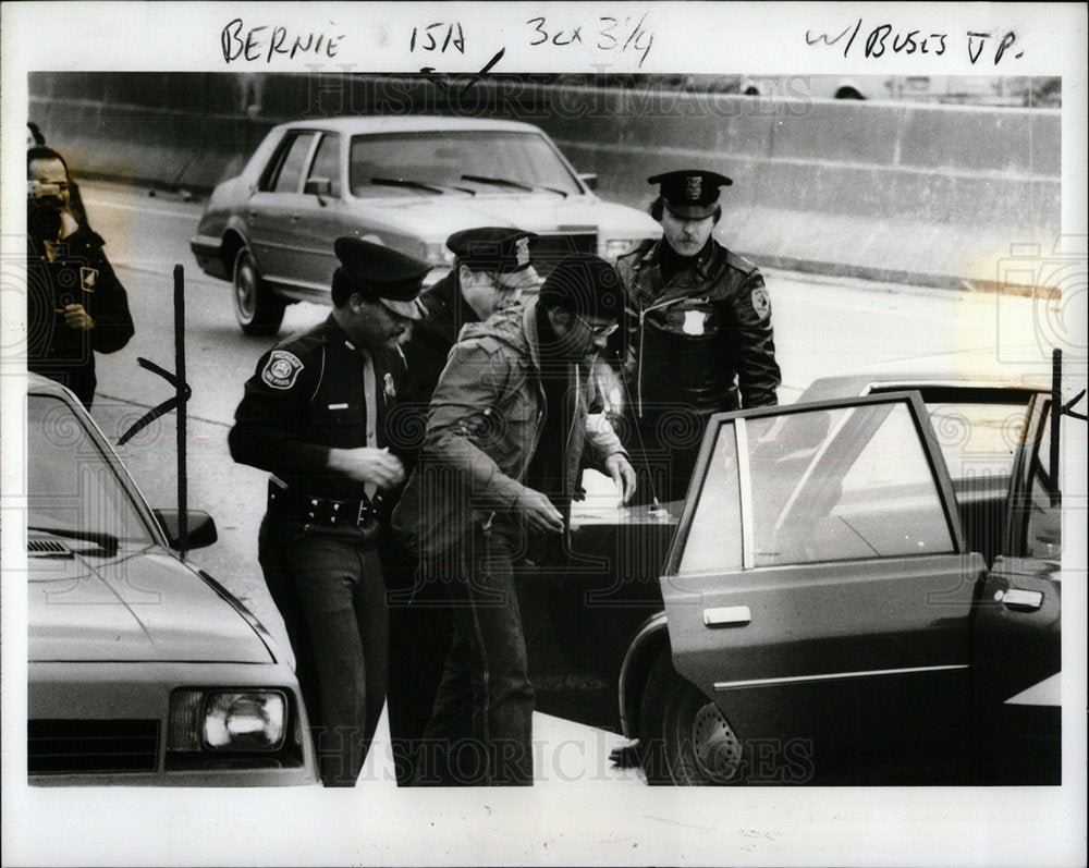1983 Press PhotoGreyhound Bus collision - Historic Images
