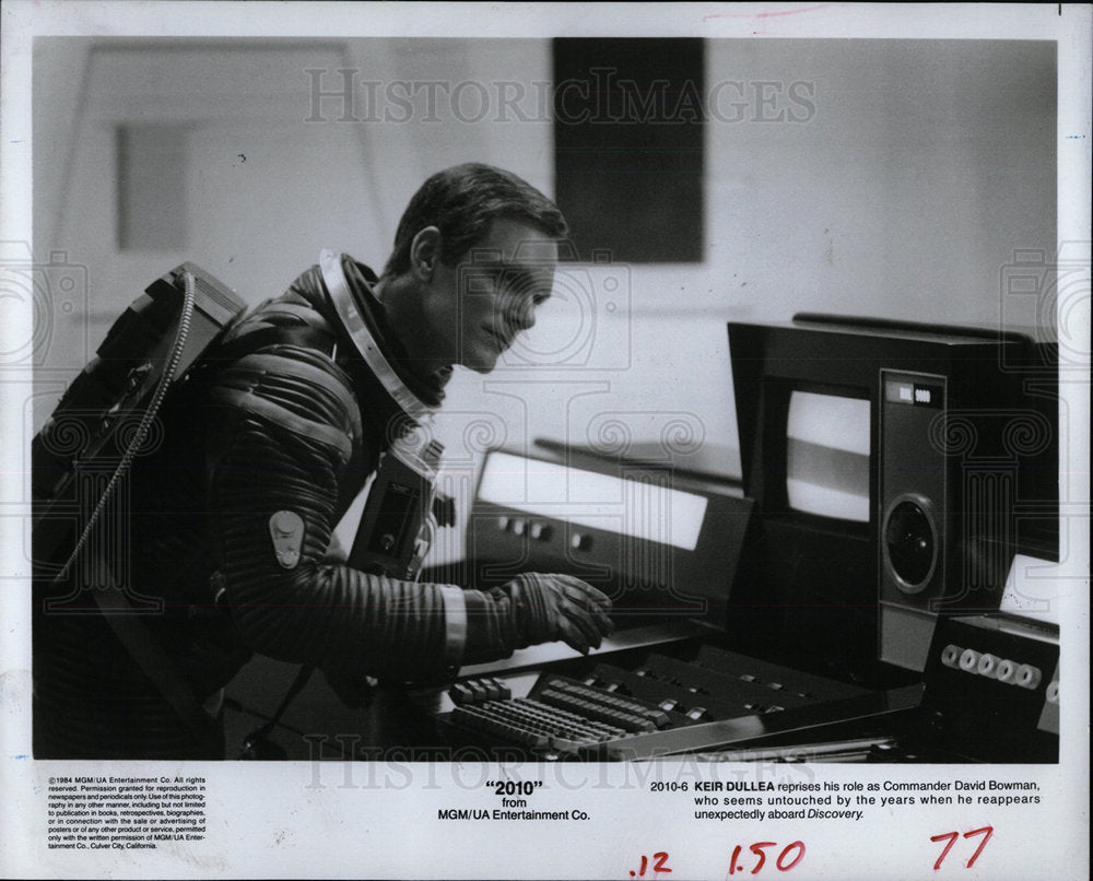 1984 Press Photo Keir Dullea 2010 Commander Bowman - Historic Images