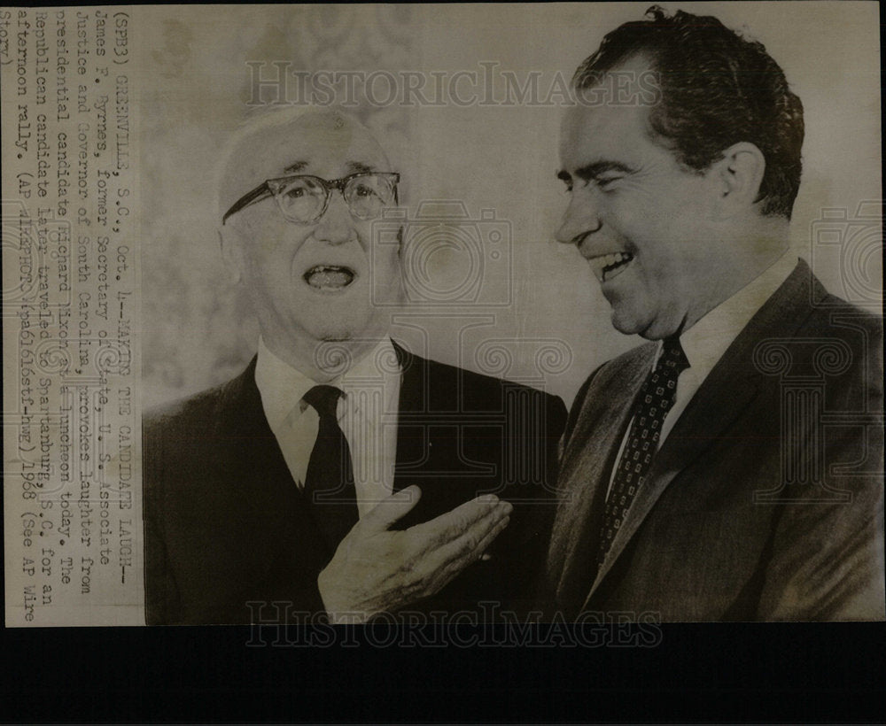 1968 Press Photo Presidential Candidate Richard Nixon - Historic Images