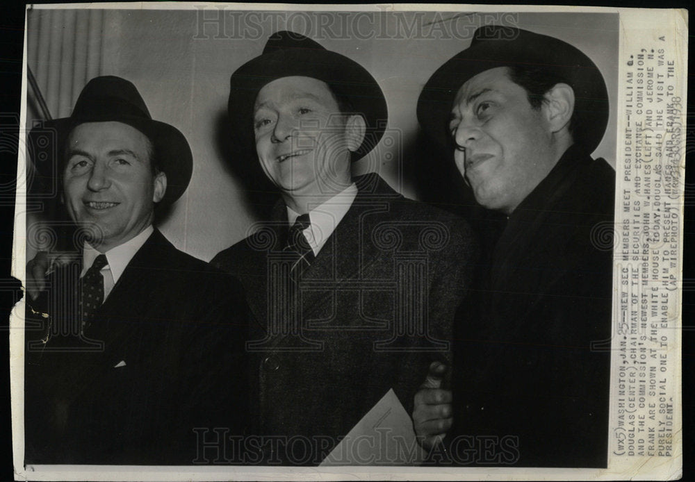 1938 Press Photo William Douglas/Securities &amp; Exchange  - Historic Images