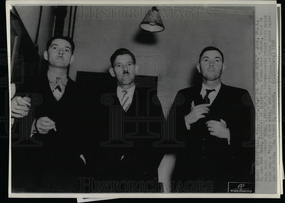 1937 Press Photo Police Roy Jones Sheldyville Dehardt  - Historic Images