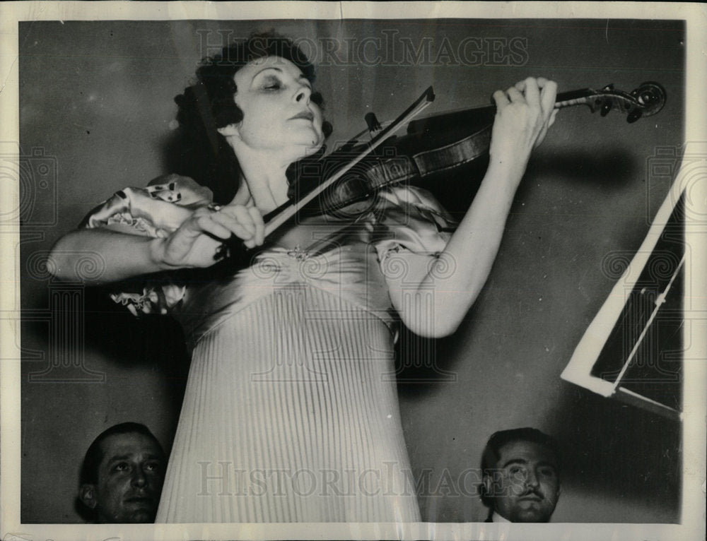 1937 Press Photo Daisy Kennedy Will Lead Orchestra - Historic Images
