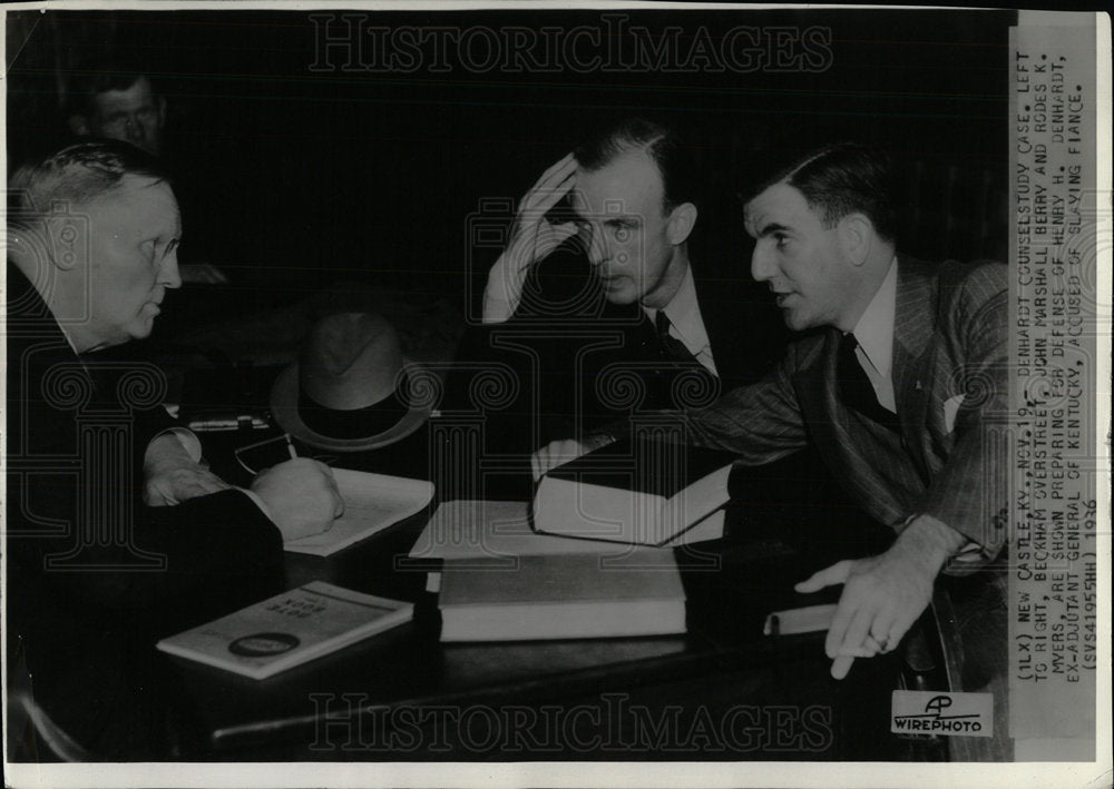 1936 Press Photo Beckham Marshall Berry Rodes Myers  - Historic Images