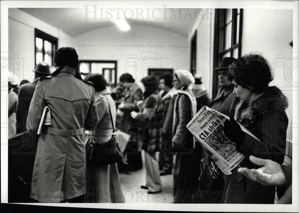 1979 Press Photo CTA Strike - Historic Images