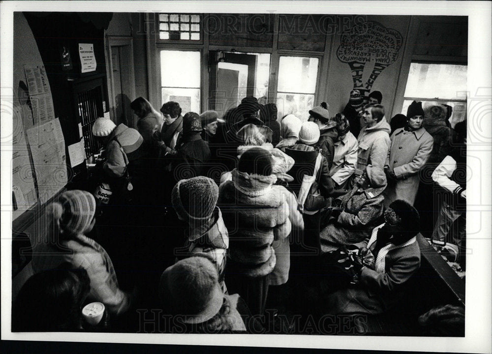 1979 Press Photo Burlington Station Berwyn CTA strike - Historic Images