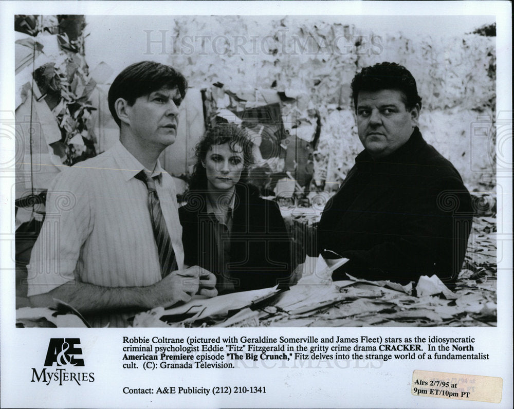 1995 Press Photo Robbie Coltraine Scottish Movie Actor - Historic Images