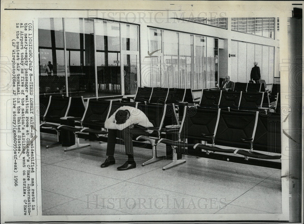 1966 Press Photo Chicago OHare Airport Nation Airlines  - Historic Images