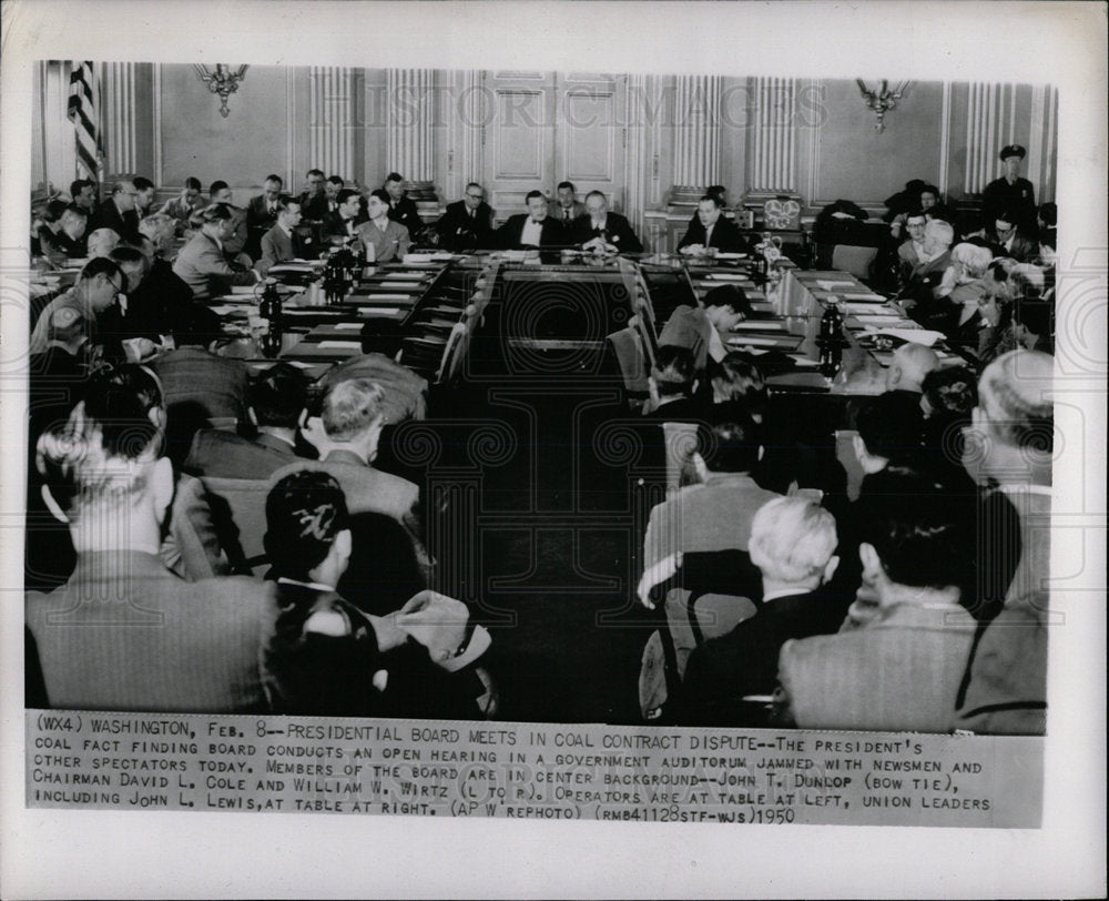 1950 Coal Fact Finding Board Open Hearing - Historic Images