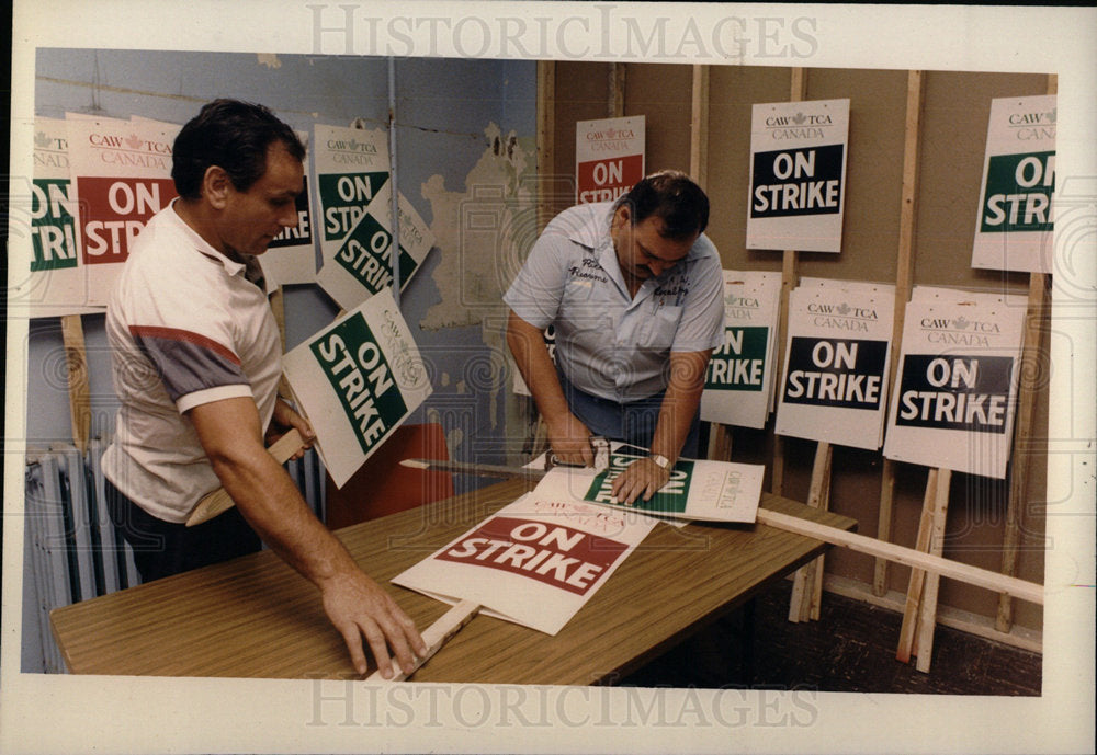 1987 Press Photo Sonny Ozzie Rick Neaumc Strike Windsor - Historic Images