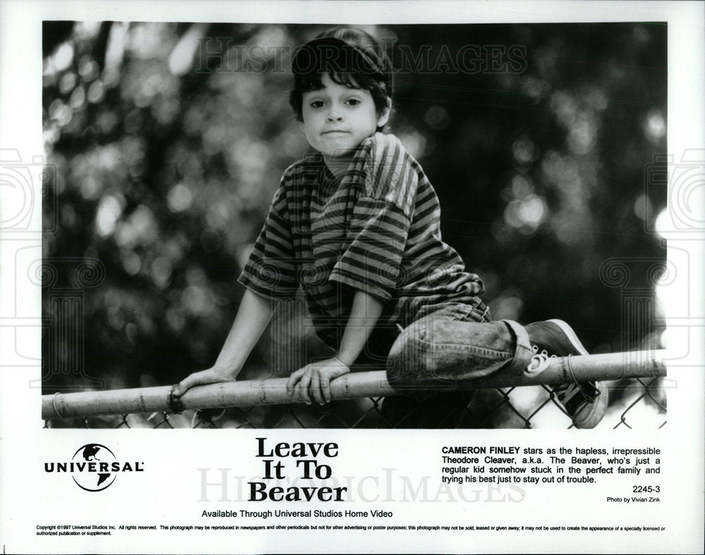 1997 Press Photo Cameron Finley Leave it to Beaver - Historic Images