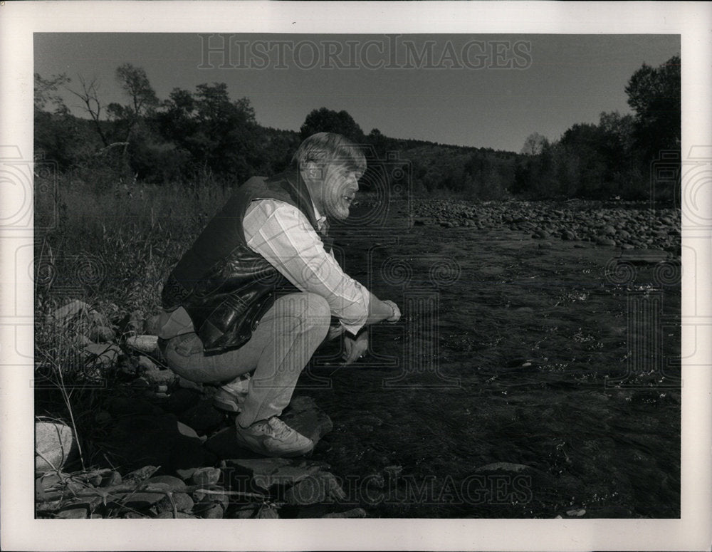 1988 Press Photo Mayor Tim Combs Lyons Colorado - Historic Images