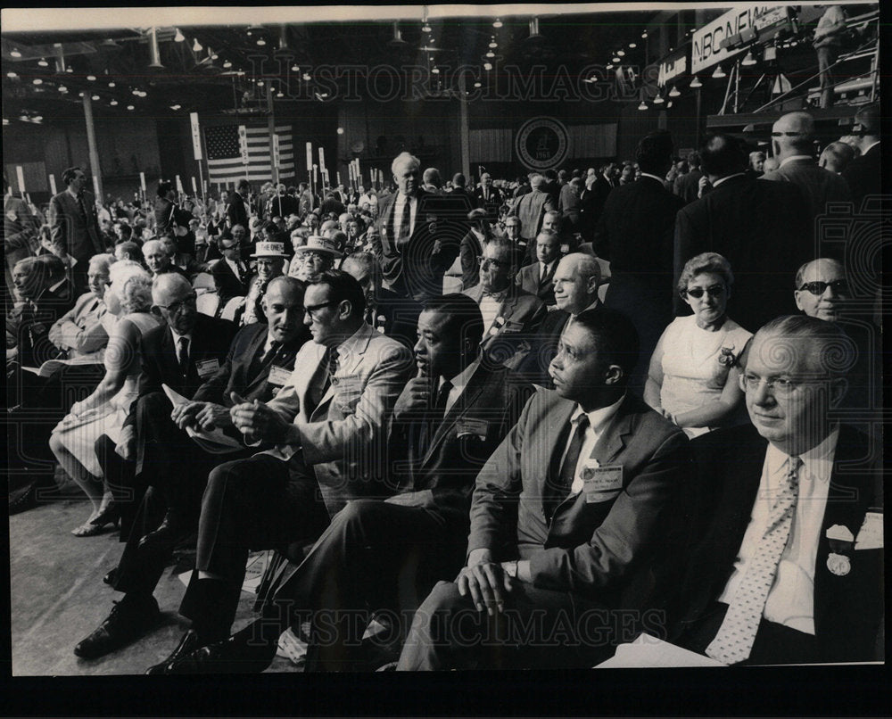 1968 Press Photo Illinois delegation rostrum Kotalik  - Historic Images