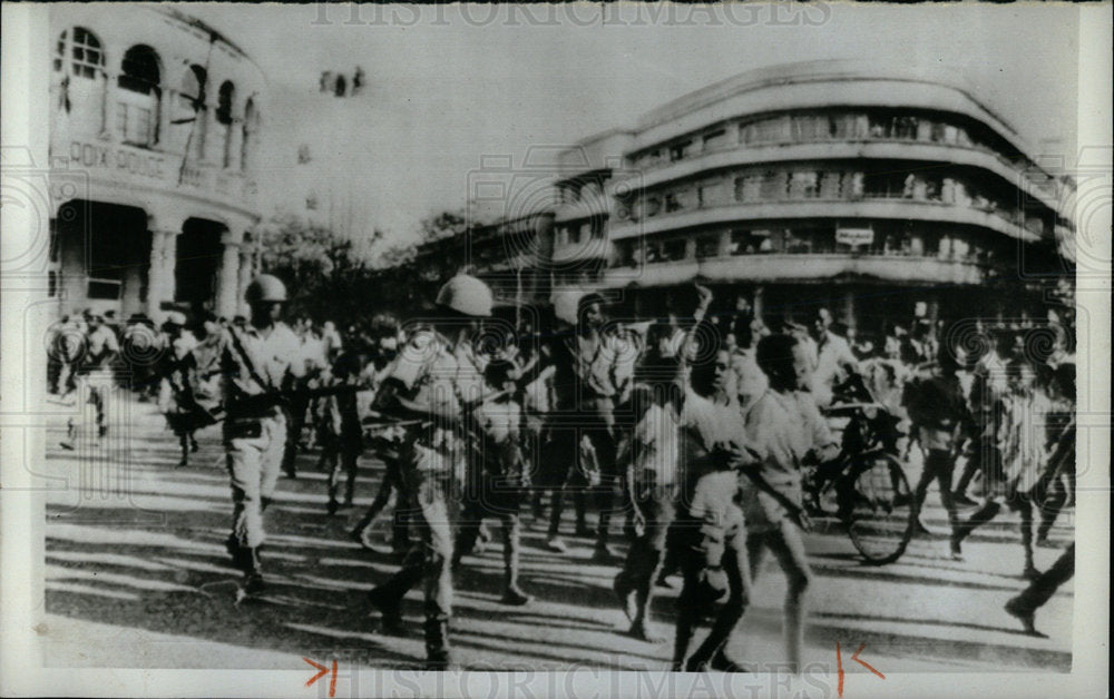 1961 Press Photo UN demonstrators Elisabethville riots - Historic Images