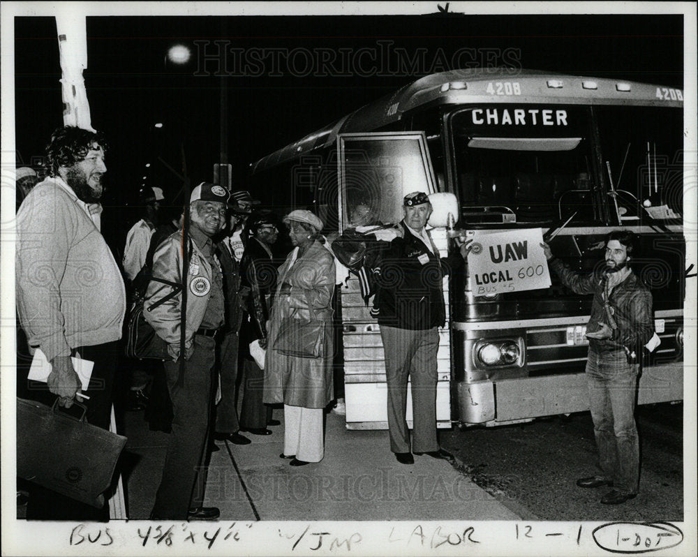 1981 Press Photo Labor Solidarity Day - Historic Images
