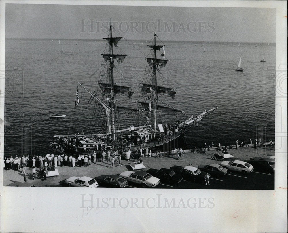 1979 Press Photo St Petersburg&#39;s Pier Sailboats Unicorn - Historic Images