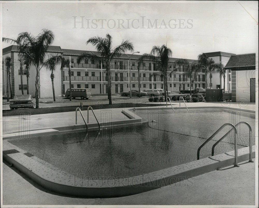 1969 Press Photo Boca Ciega Point Apartments Florida  - Historic Images