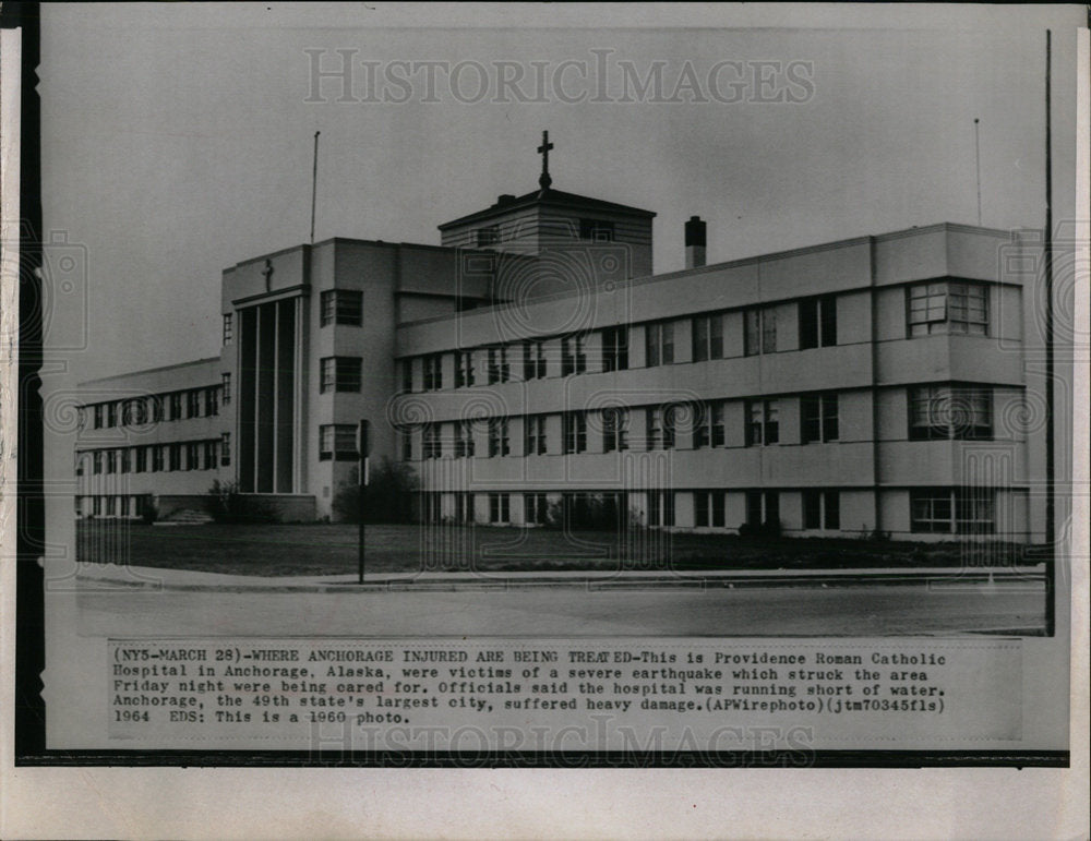 1964 Press Photo Roman Catholic Hospital Anchorage show - Historic Images