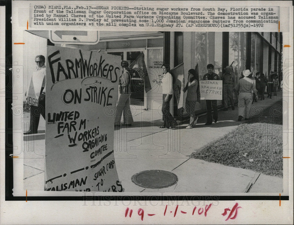 1972 Press Photo Talisman Sugar Corporation South Bay - Historic Images