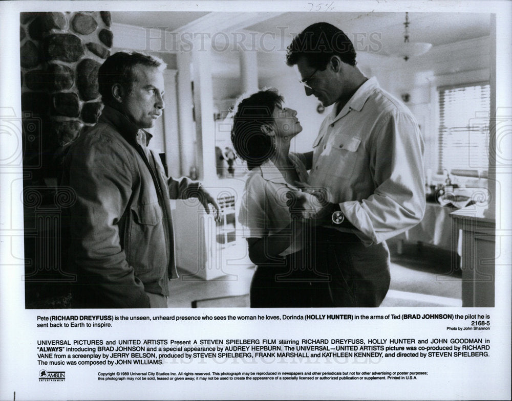 1989 Press Photo Richard Dreyfuss American Film Actor  - Historic Images