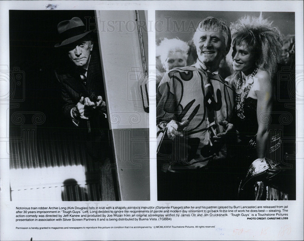 1986 Press Photo Kirk Douglas (Actor)  - Historic Images