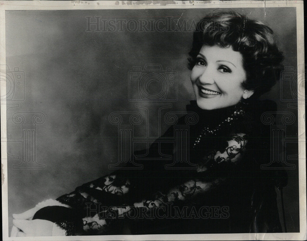 1978 Press Photo Claudette Colbert American French Born - Historic Images