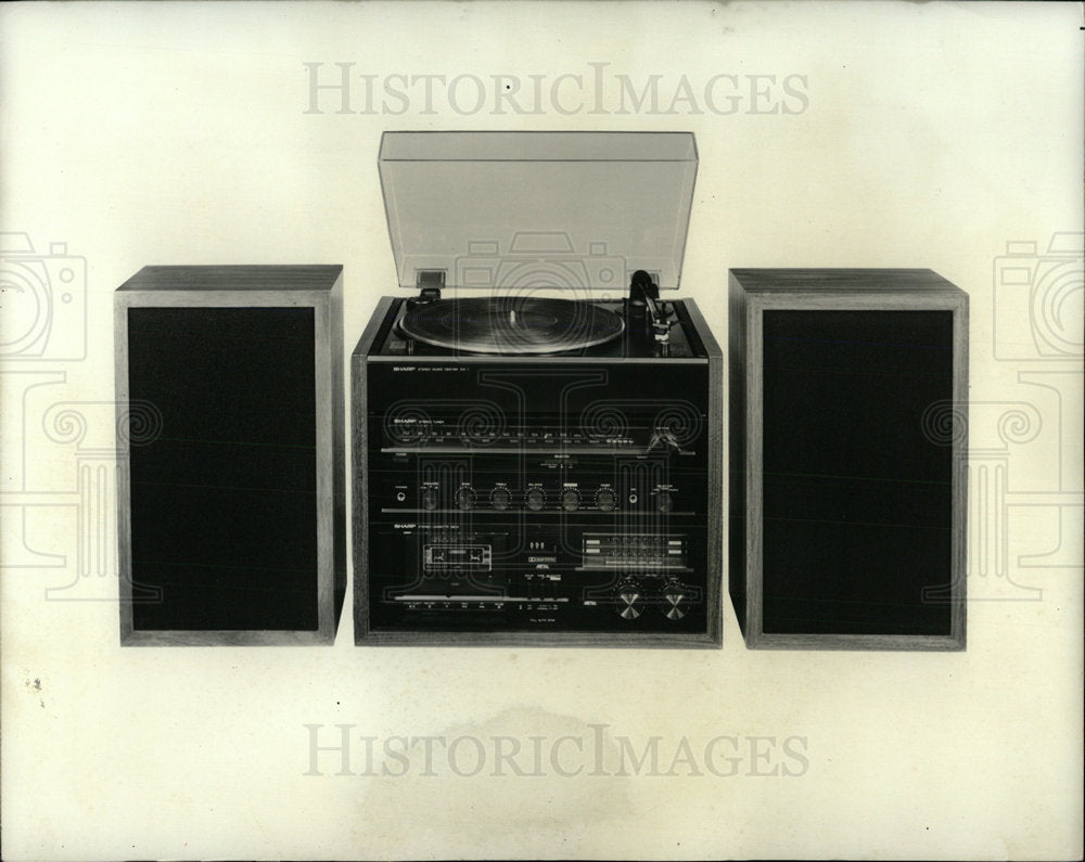 1980 Press Photo Sharp Model SB-1BK Component System - Historic Images